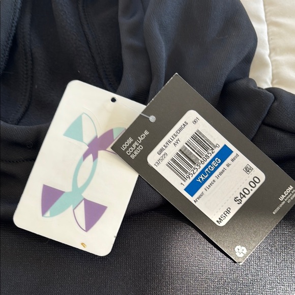 Under Armour Black Hoodie with Iridescent Emblem - Picture 2 of 3